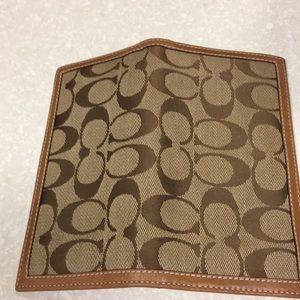 Coach checkbook holder